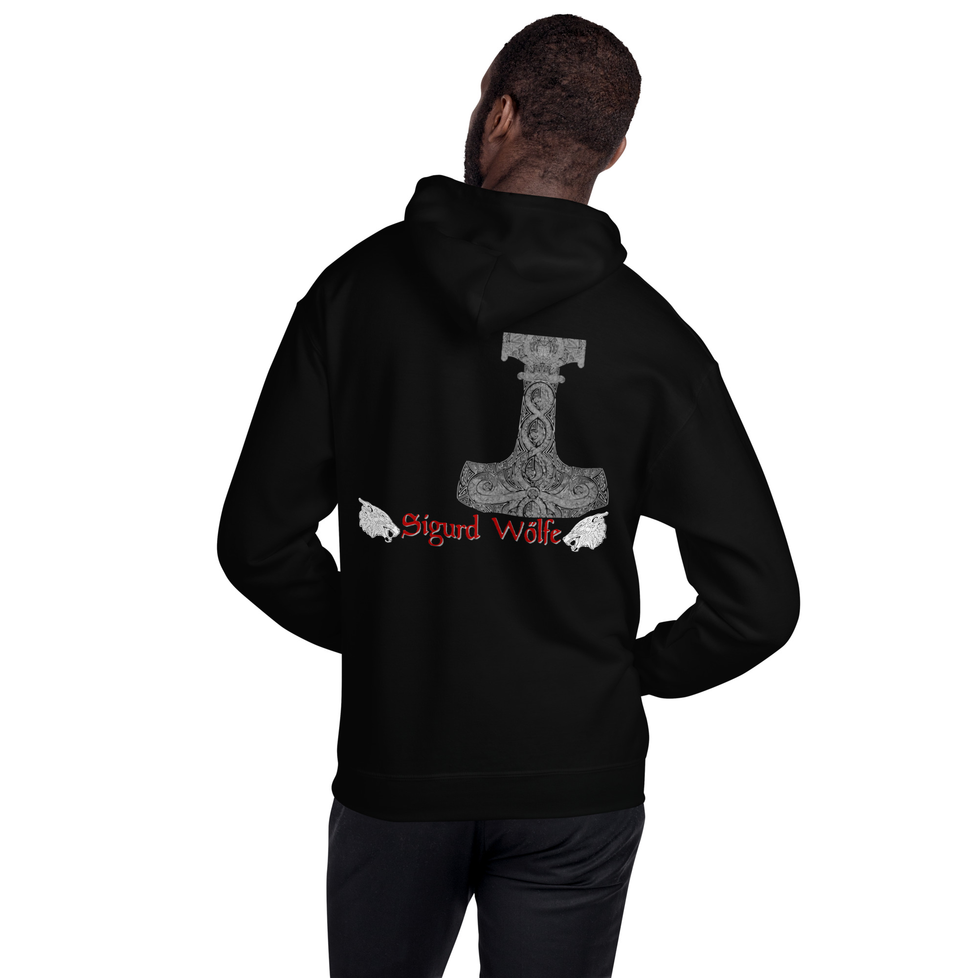 Unisex-Kapuzenpullover Sigurd Wölfe – Bild 9
