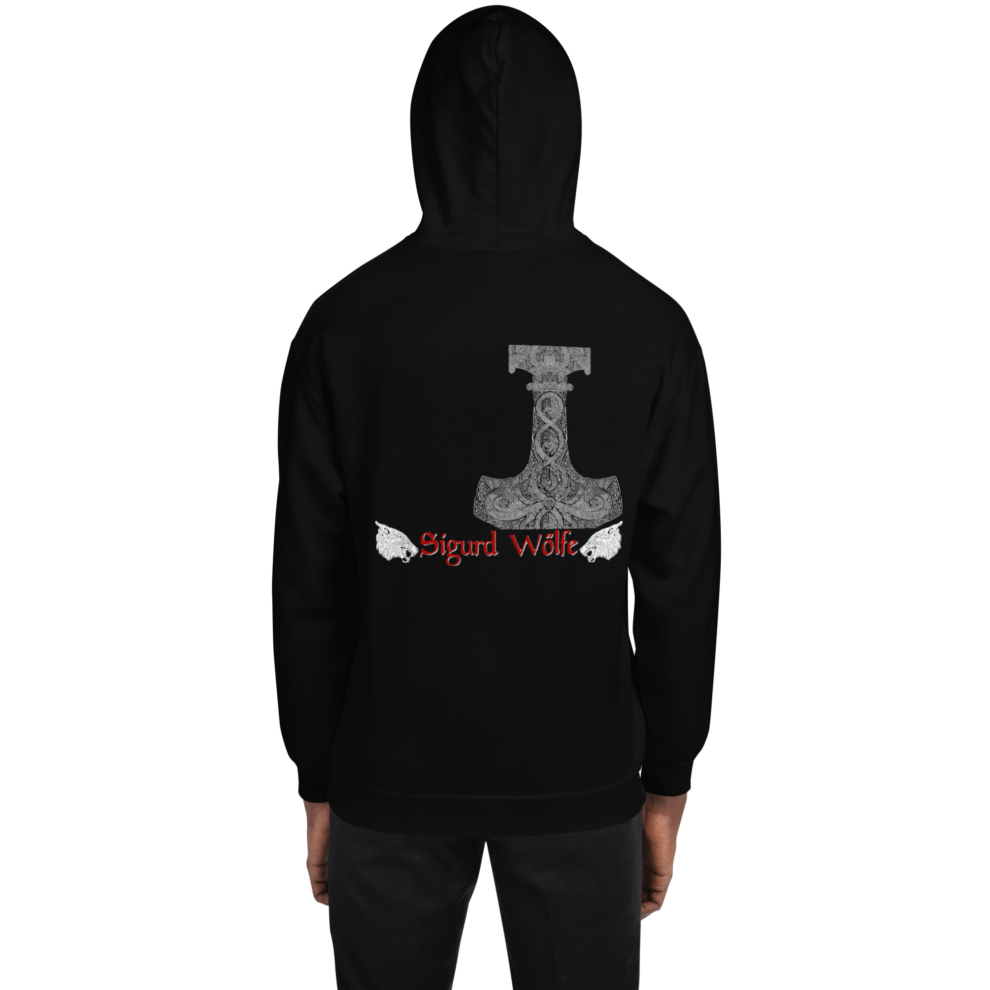 Unisex-Kapuzenpullover Sigurd Wölfe – Bild 8
